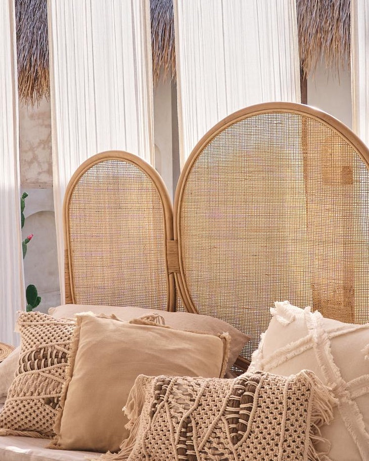 Borneo Tri-Suns Rattan Bedhead