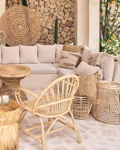 Bunga Bohemian Flower Rattan Chair