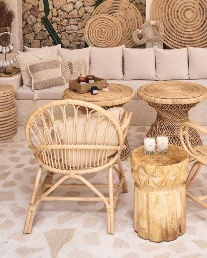 Bunga Bohemian Flower Rattan Chair