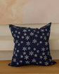 Biru Natural Dye Indigo & White Flower Cushion Cover, 50x50cm