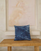 Biru Indigo Blue Tiedye Natural Dye Cushion Cover, 50x50cm