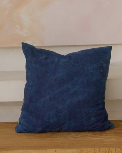 Biru Indigo Blue Tiedye Natural Dye Cushion Cover, 50x50cm