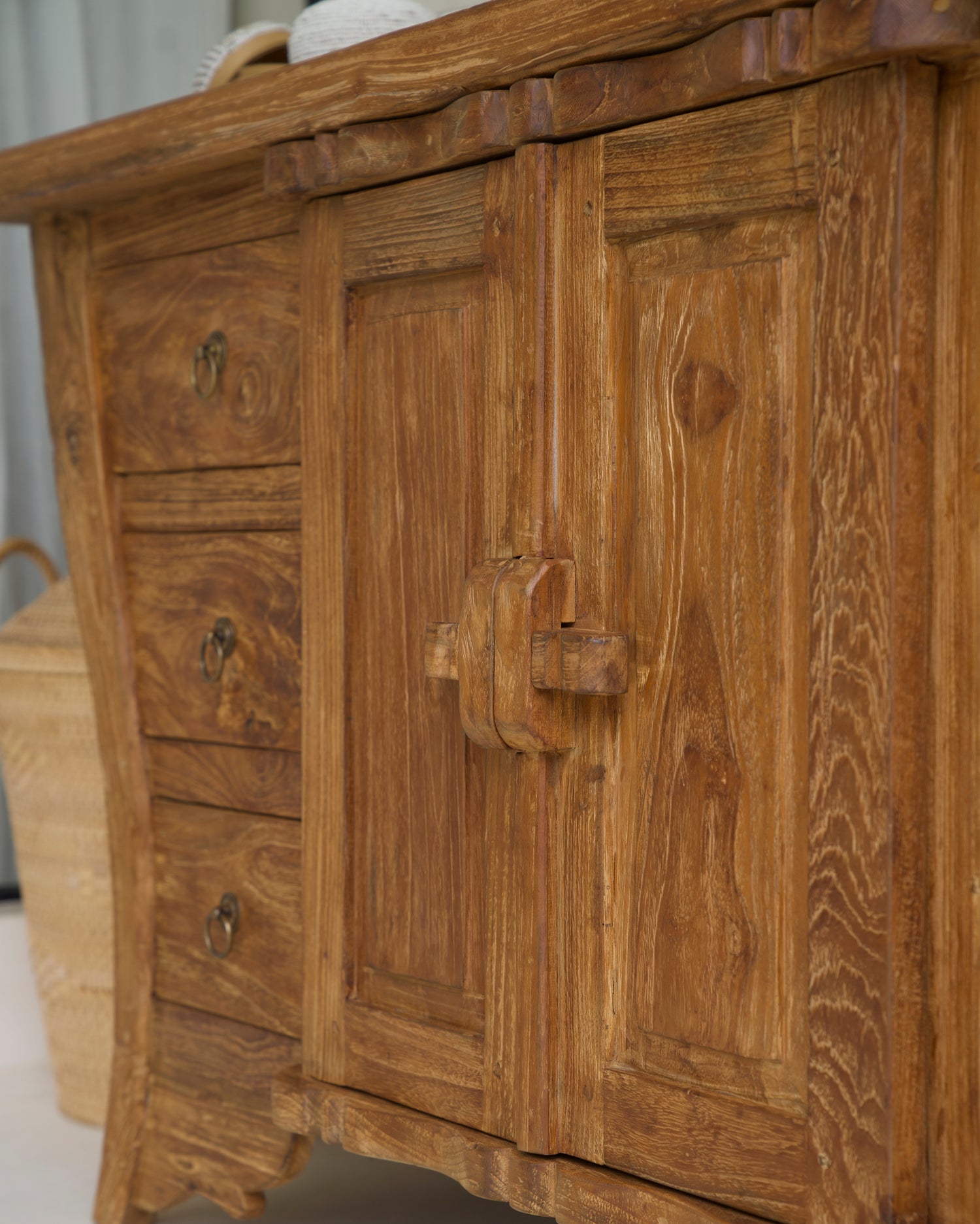 Teak Console Cabinet