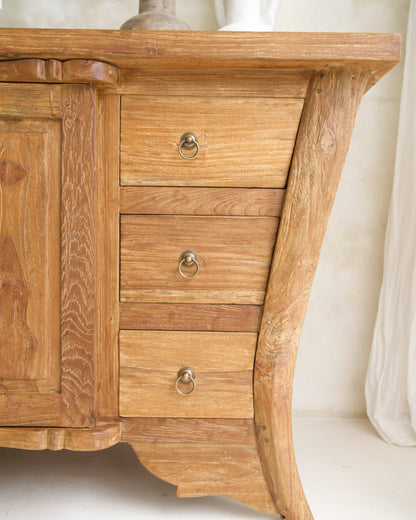 Teak Console Cabinet