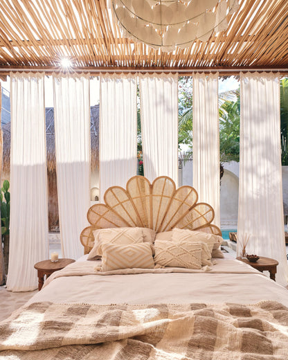 Gili Rattan Flower Bedhead