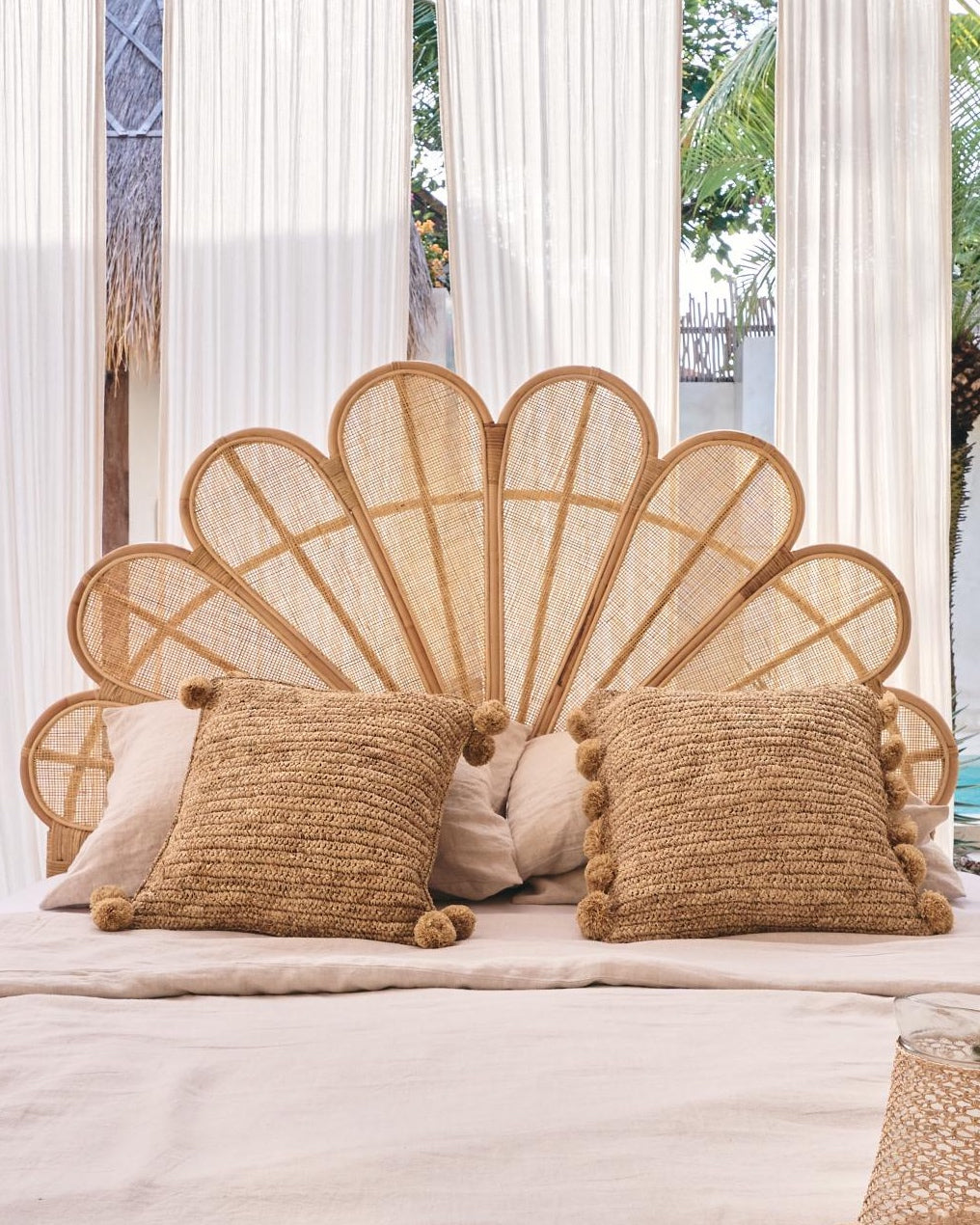 Gili Rattan Flower Bedhead