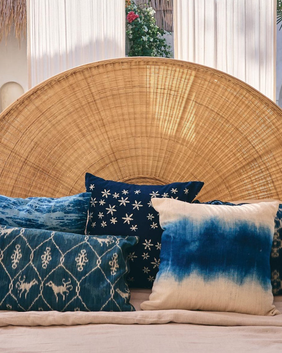 Lombok Rattan Cane Sunrise Bedhead