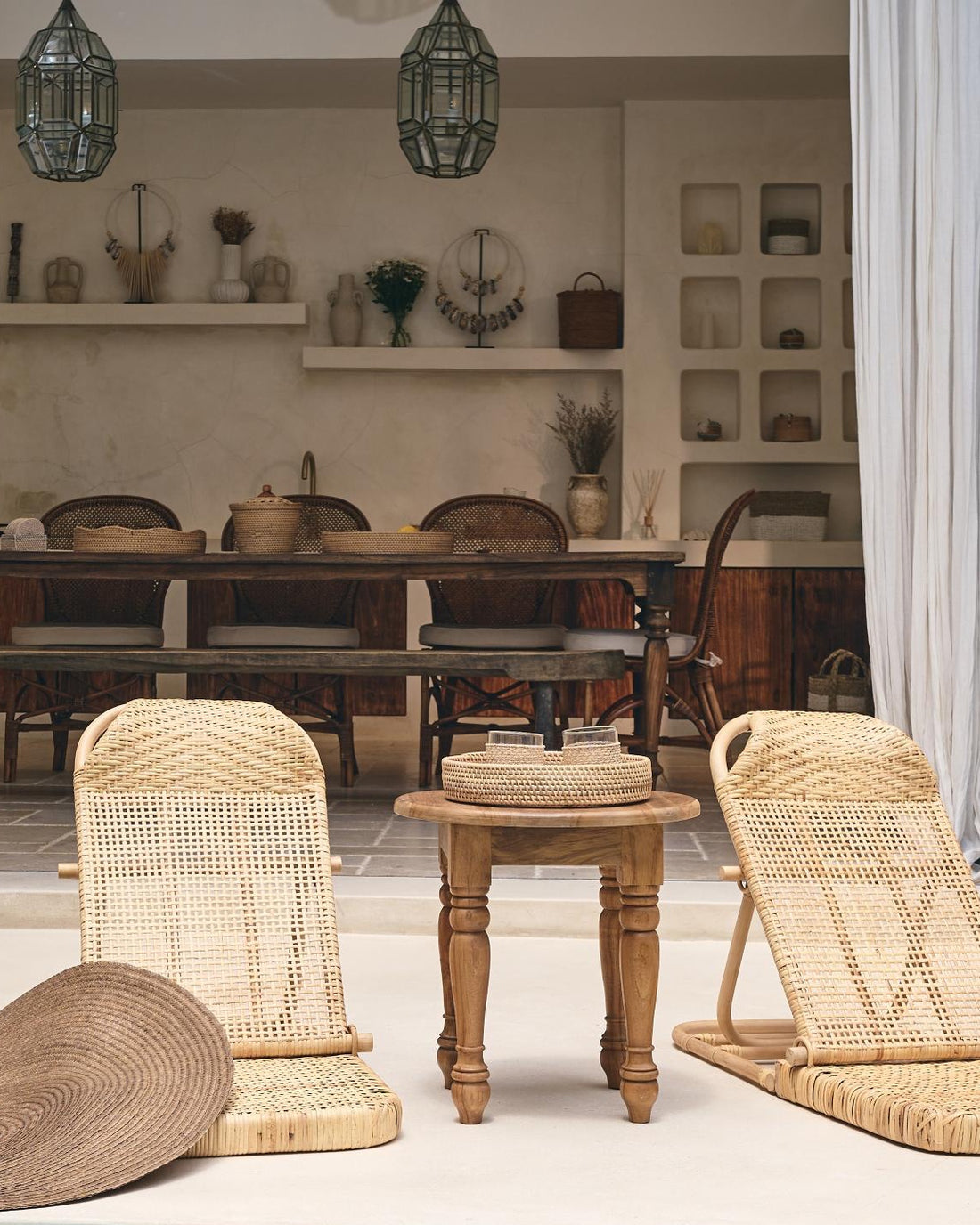 Manis Berber Teak Side Table