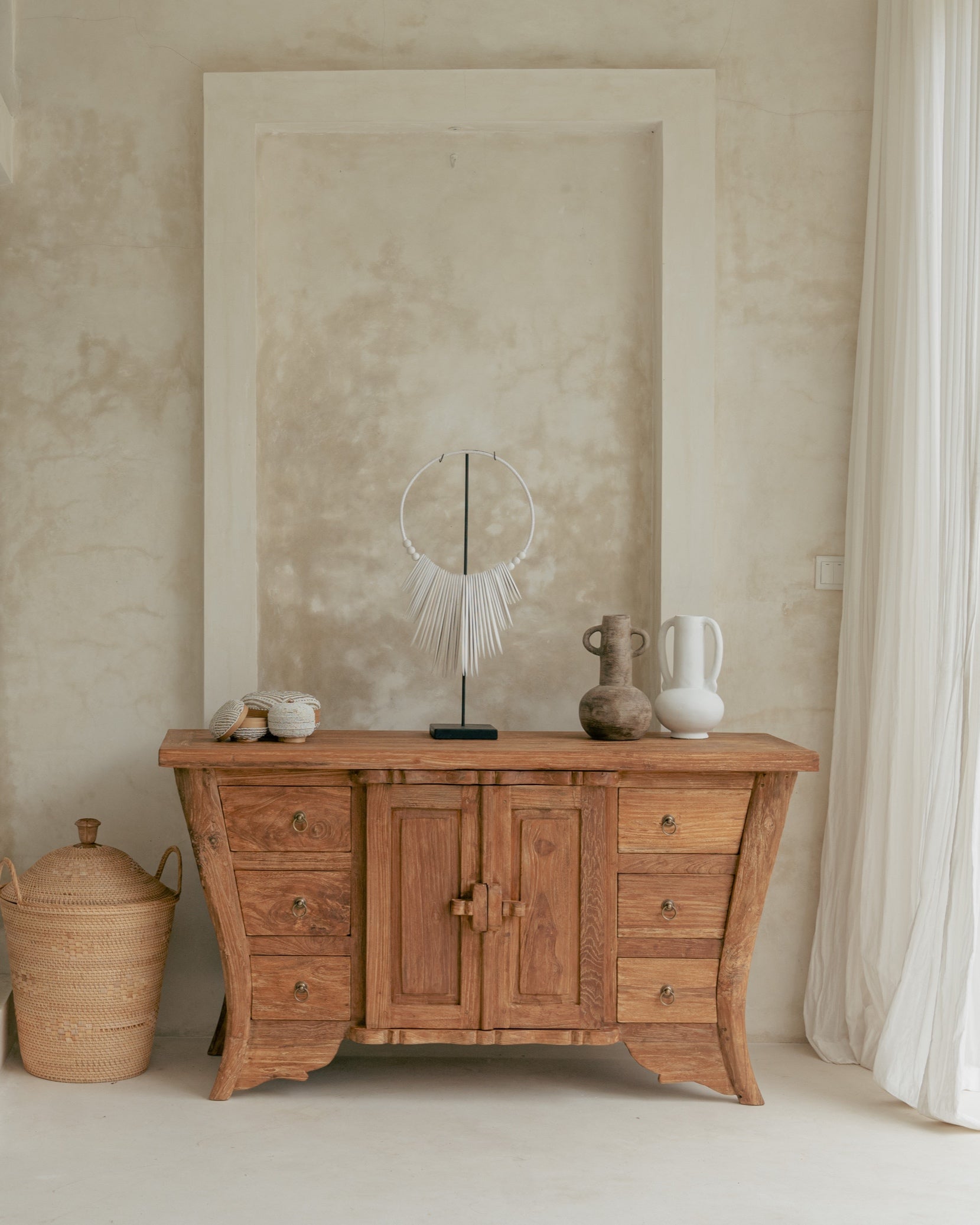 Teak Console Cabinet