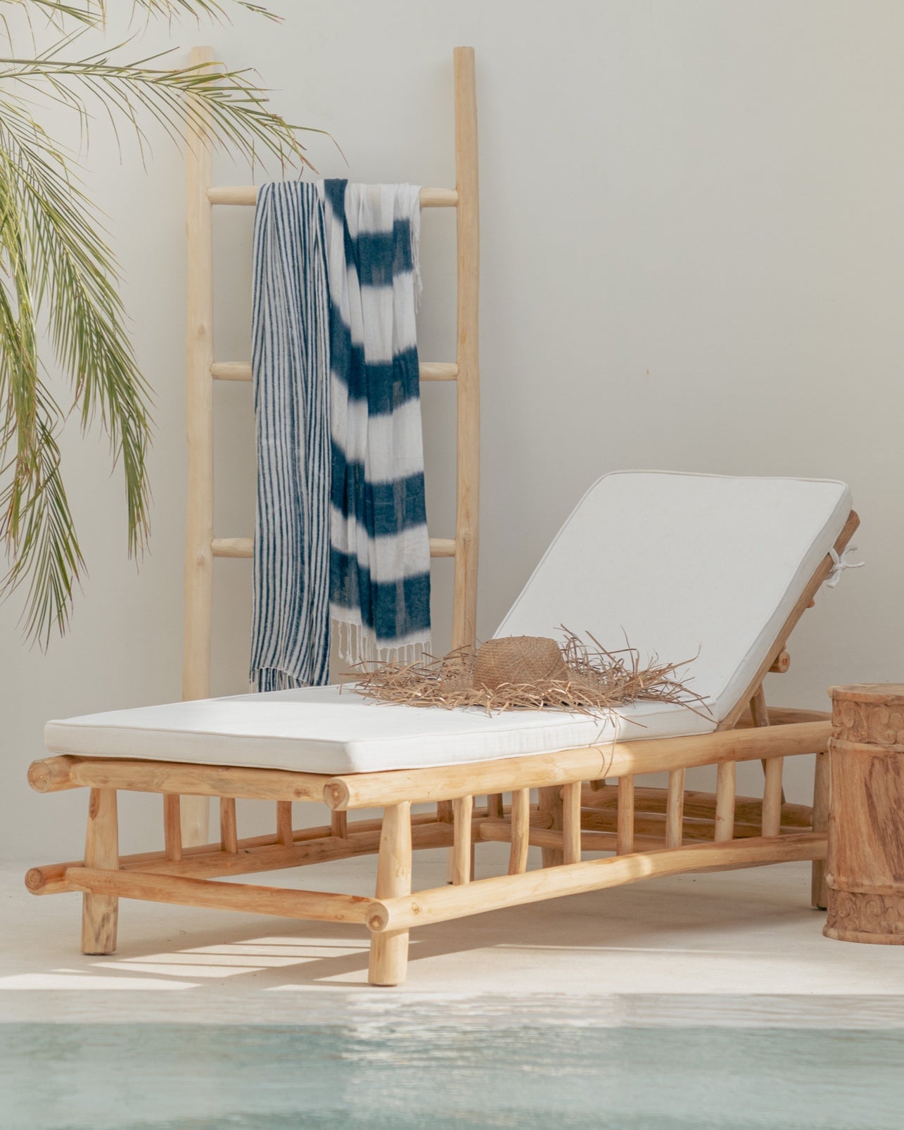 Keramas Teak Branch Sun Lounger