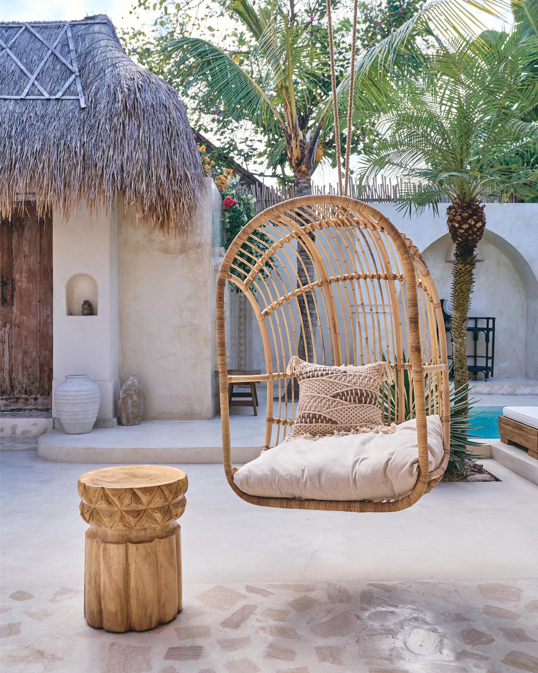 Suku Round Hanging Chair - Natural