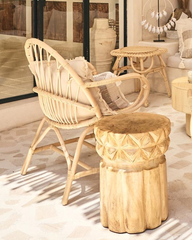 Bunga Bohemian Flower Rattan Chair