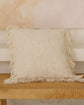 Hand Loomed, Natural Texture Tanah Cushion Covers with fringing Off White