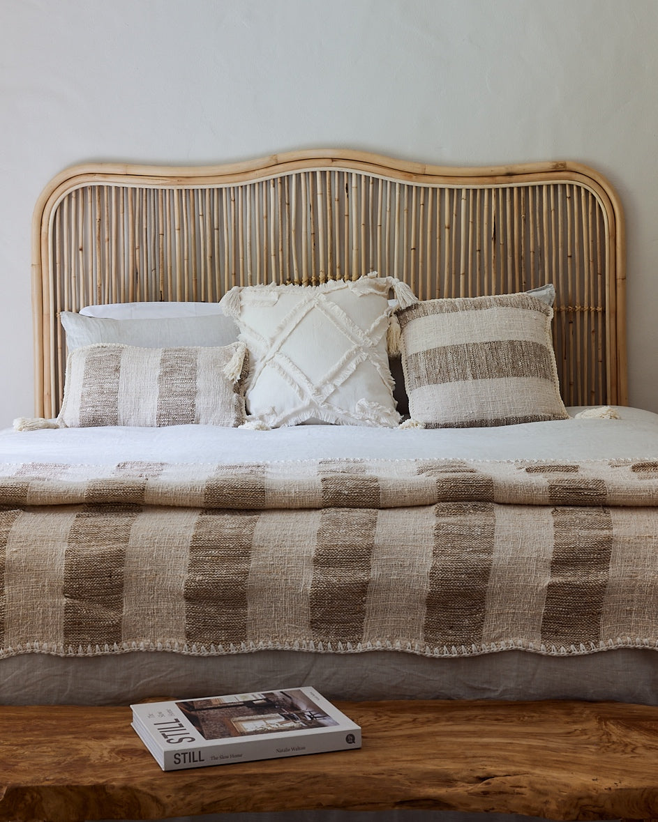 Lembongan Arched Rattan Bedhead