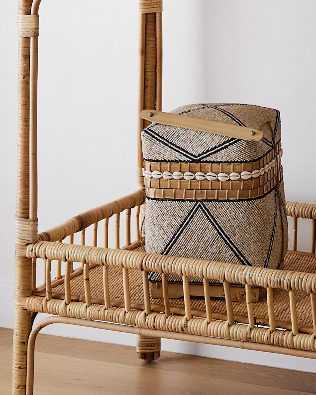 Mentawi Long Woven Rattan Console