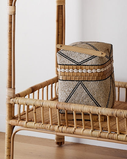 Mentawi Long Woven Rattan Console