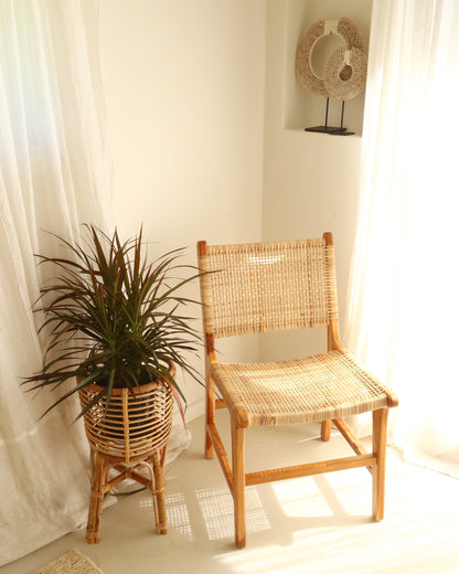 Sumbawa Teak and Rattan Dining Chairs