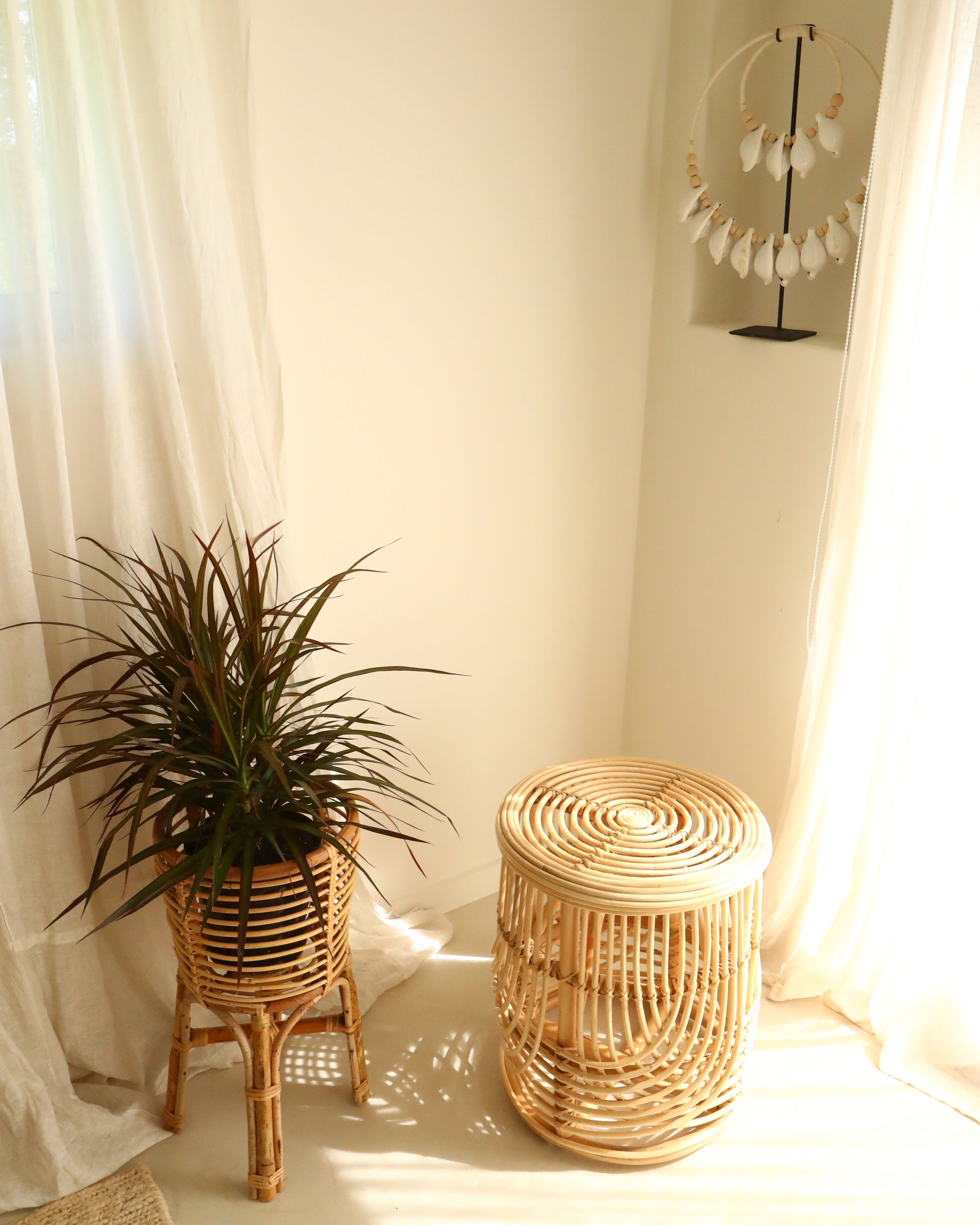 Duan Rattan Plant Holder Stand