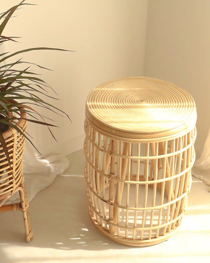 Balangan Rattan Flat Top Side Table