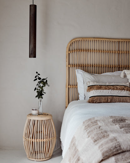 Ceningan Rattan Curved Edge Bedhead