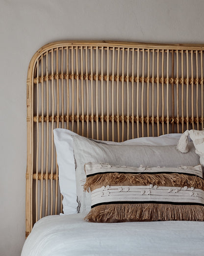 Ceningan Rattan Curved Edge Bedhead