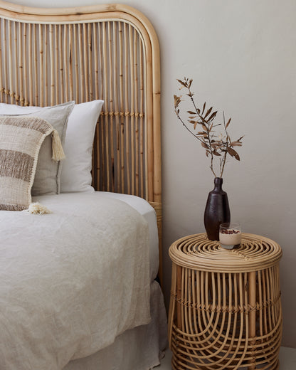 Lembongan Arched Rattan Bedhead