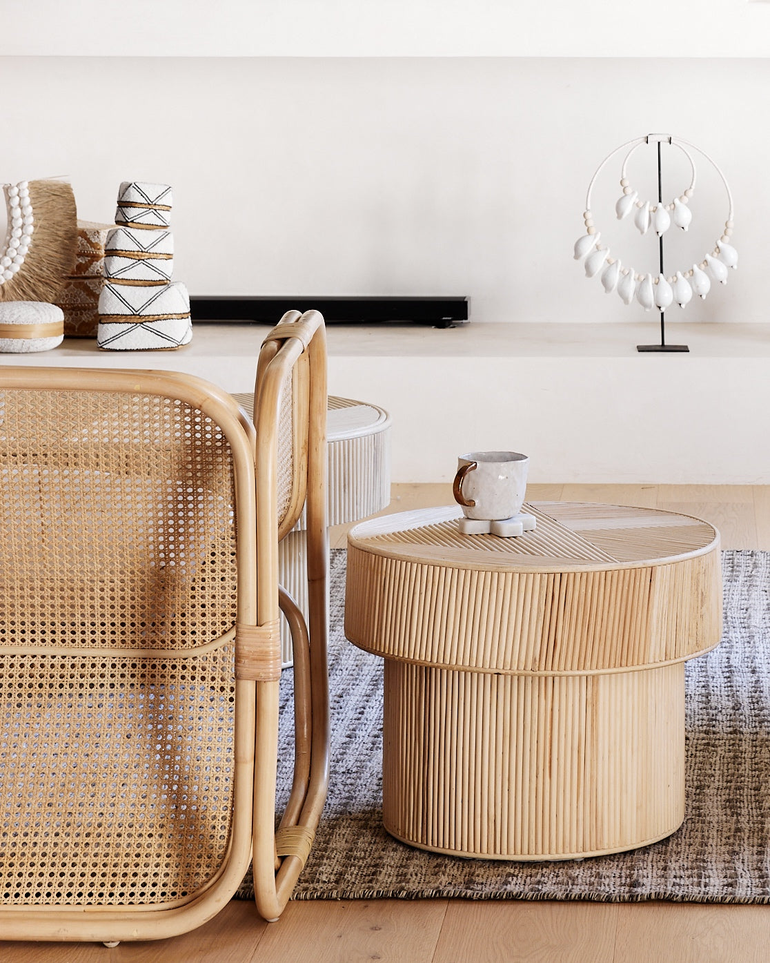 Suarga Woven Rattan &amp; Cane Armchair