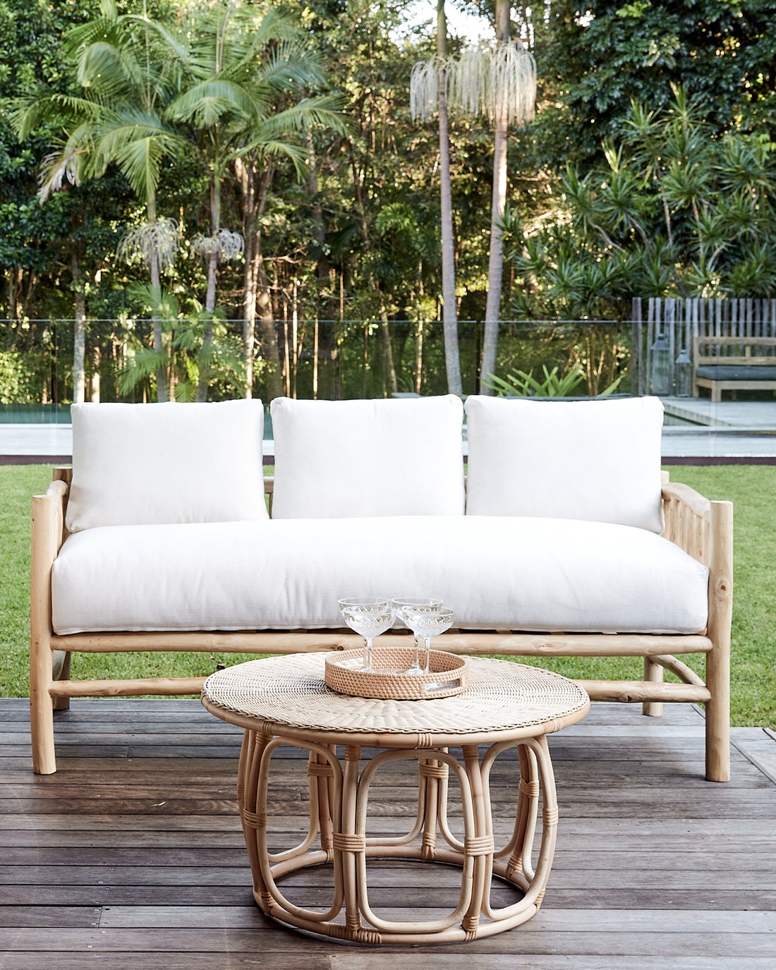 Nusa Teak Sofa - 3 Seater